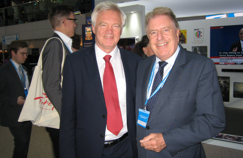 Rt Hon David Davis MP with David Evennett