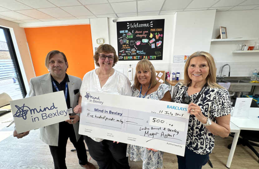 Councillors touring the pantry 