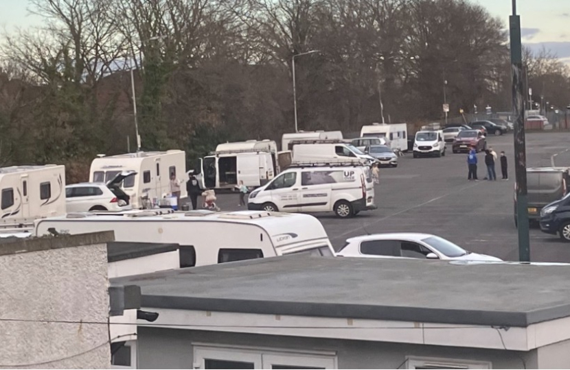 Traveller encampment 