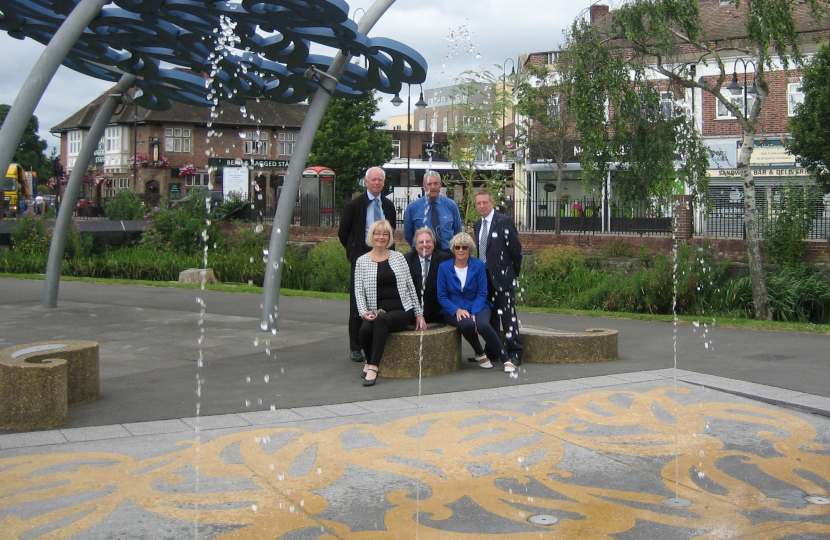 David Evennett MP with Cllrs. Christine Bishop and Geraldene Lucia-Hennis.