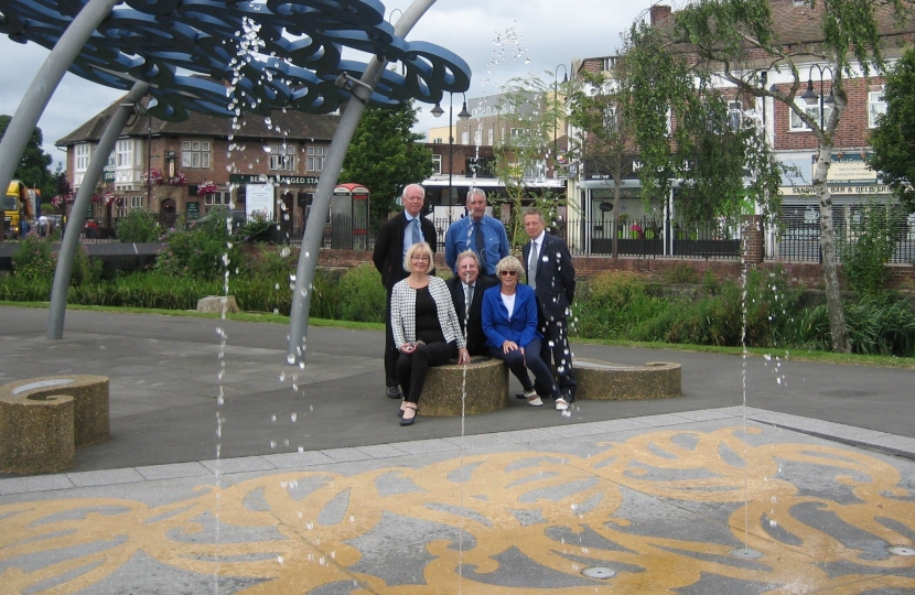 David Evennett MP with Cllrs. Christine Bishop and Geraldene Lucia-Hennis.