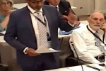 Cllr Sandu during the debate 