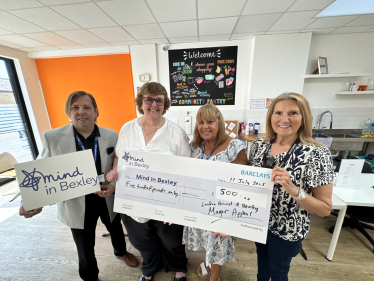 Councillors touring the pantry 